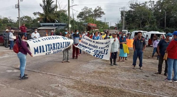 Campesinos de Oaxaca denuncian intimidación de marinos para permitir obras del Transístmico