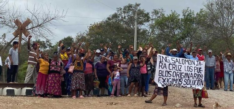 Cumple 20 días bloqueo de obras del Corredor Interoceánico en Oaxaca