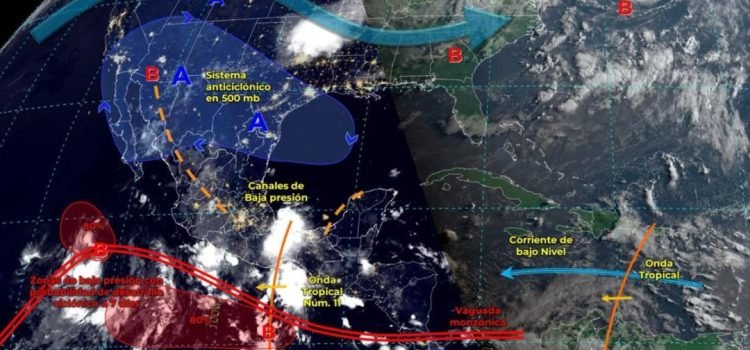 Alertan por posible desarrollo ciclónico al sur de las costas de Oaxaca