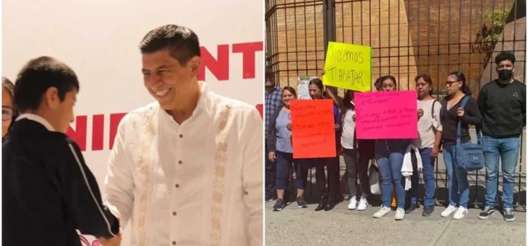 Tras reclamos y protestas, entrega Jara 160 paquetes de uniformes a estudiantes de Oaxaca