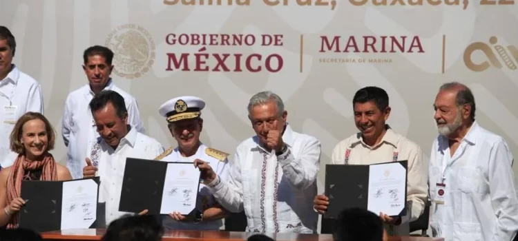 AMLO inaugura el Tren Transístmico en Oaxaca