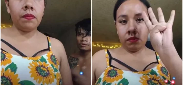 Mujer es golpeada por su pareja en transmisión en vivo; policías de Oaxaca detienen al violentador