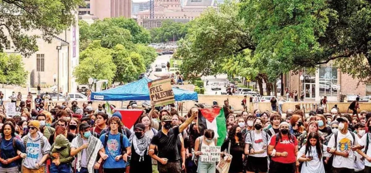 Pide el Gobernador de Texas cárcel para estudiantes proGaza