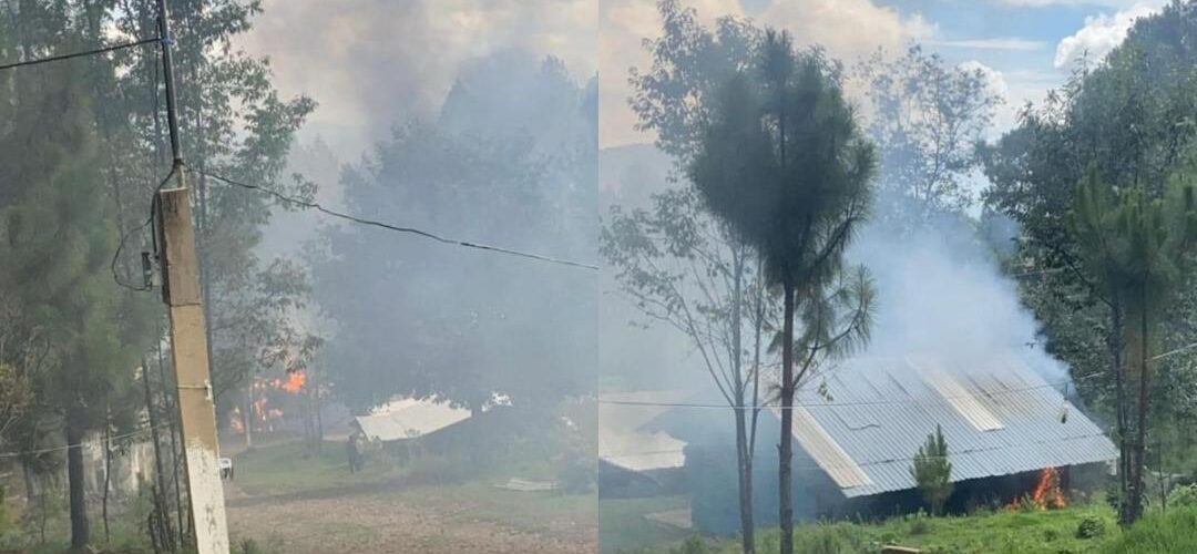 Alerta máxima: Vuelven a quemar casas y bosque de San Miguel El Grande, Oaxaca
