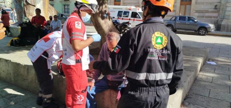 Reportan una persona lesionada por caída de una piedra tras sismo en Tlacolula, Oaxaca