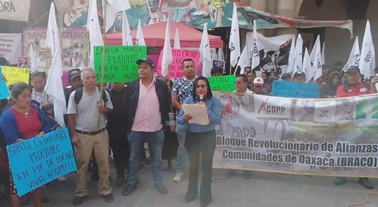 Comunidades de Oaxaca anuncian plantón frente al Palacio de Gobierno para exigir atención de Jara