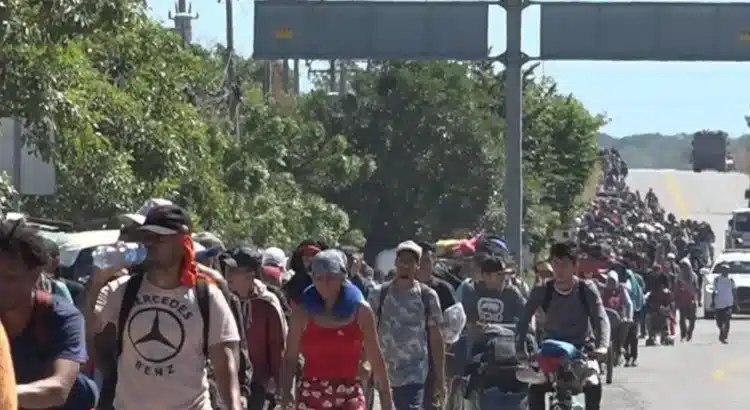 Mil migrantes varados en Oaxaca piden autobuses a Sheinbaum para llegar a la frontera norte del país
