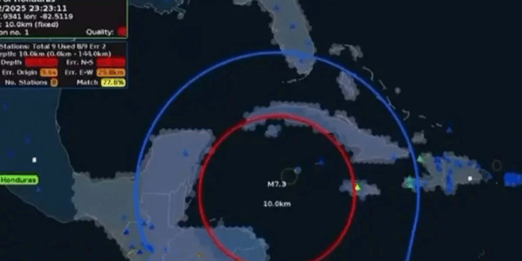 Sismo de 7.6 en Honduras activa alertas de tsunami en el Caribe