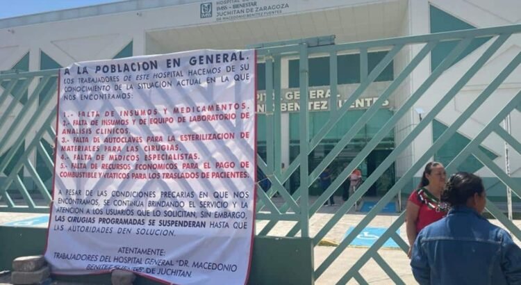Suspenden cirugías en hospital IMSS-Bienestar de Juchitán, Oaxaca, por equipos descompuestos Suspenden cirugías en hospital IMSS-Bienestar de Juchitán, Oaxaca, por equipos descompuestos
