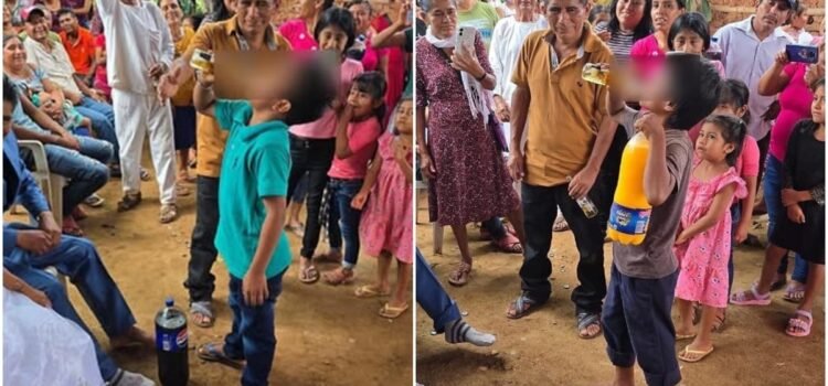Investigarán caso de niños bebiendo cervezas en fiesta en Oaxaca y por probable matrimonio entre menores