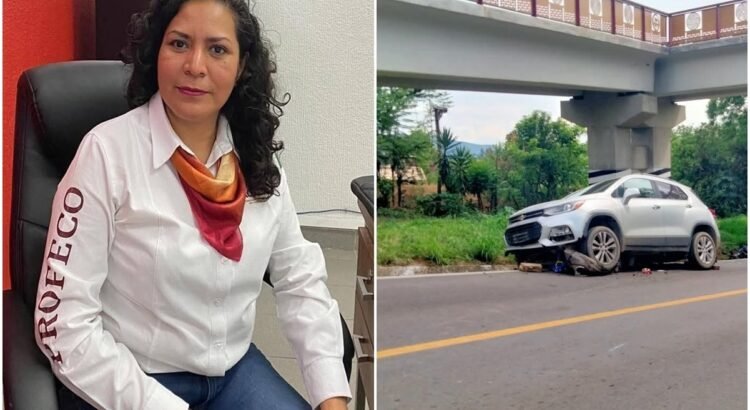 Delegada de Profeco en Oaxaca niega haber huido del lugar del accidente en que murieron dos jóvenes