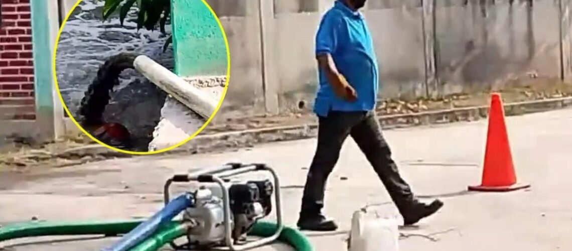 Funcionarios municipales arrojan aguas negras a río en comunidad del Istmo de Oaxaca Funcionarios municipales arrojan aguas negras a río en comunidad del Istmo de Oaxaca