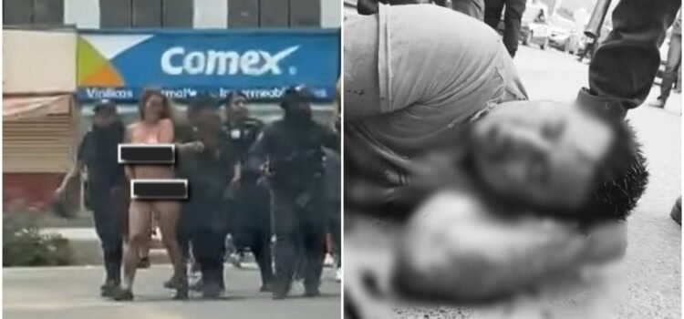 Detienen a hombre y mujer en San Pablo Etla, Oaxaca, por presunto robo; a él lo golpean y a ella la desnudan Detienen a hombre y mujer en San Pablo Etla, Oaxaca, por presunto robo; a él lo golpean y a ella la desnudan