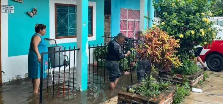 Son más de 350 viviendas inundadas por lluvias en el sur de Veracruz