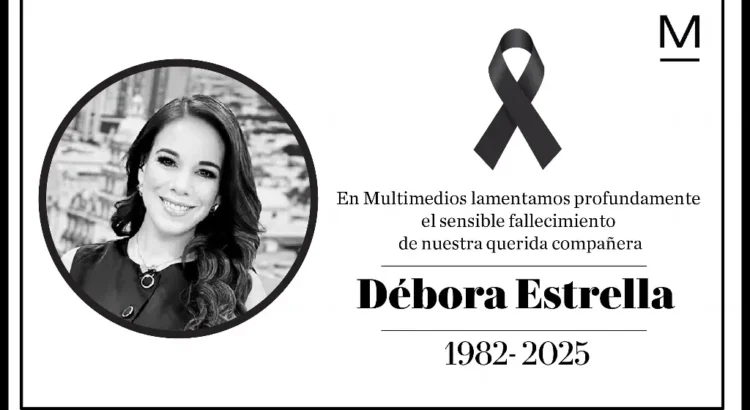Fallece la conductora Débora Estrella en accidente aéreo en Nuevo León Fallece la conductora Débora Estrella en accidente aéreo en Nuevo León